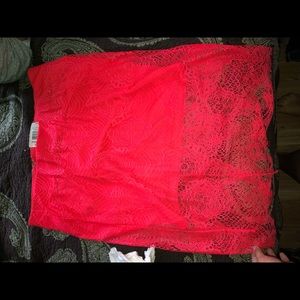 High waist lace skirt